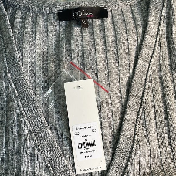 Francesca’s GloFashion NWT ribbed cropped tank top- Medium - Picture 2 of 4